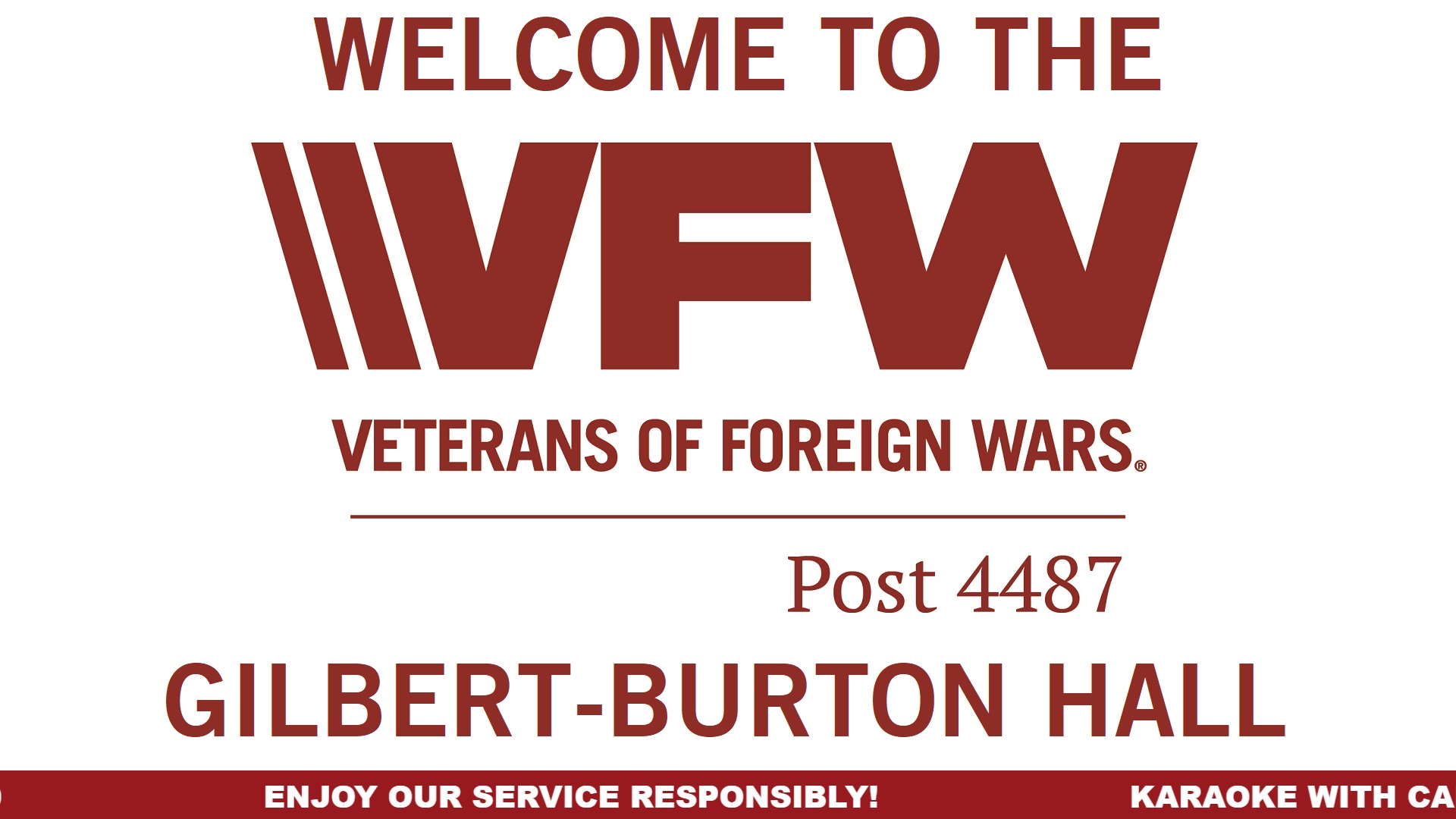 Middletown VFW - Rotating Interactive Content